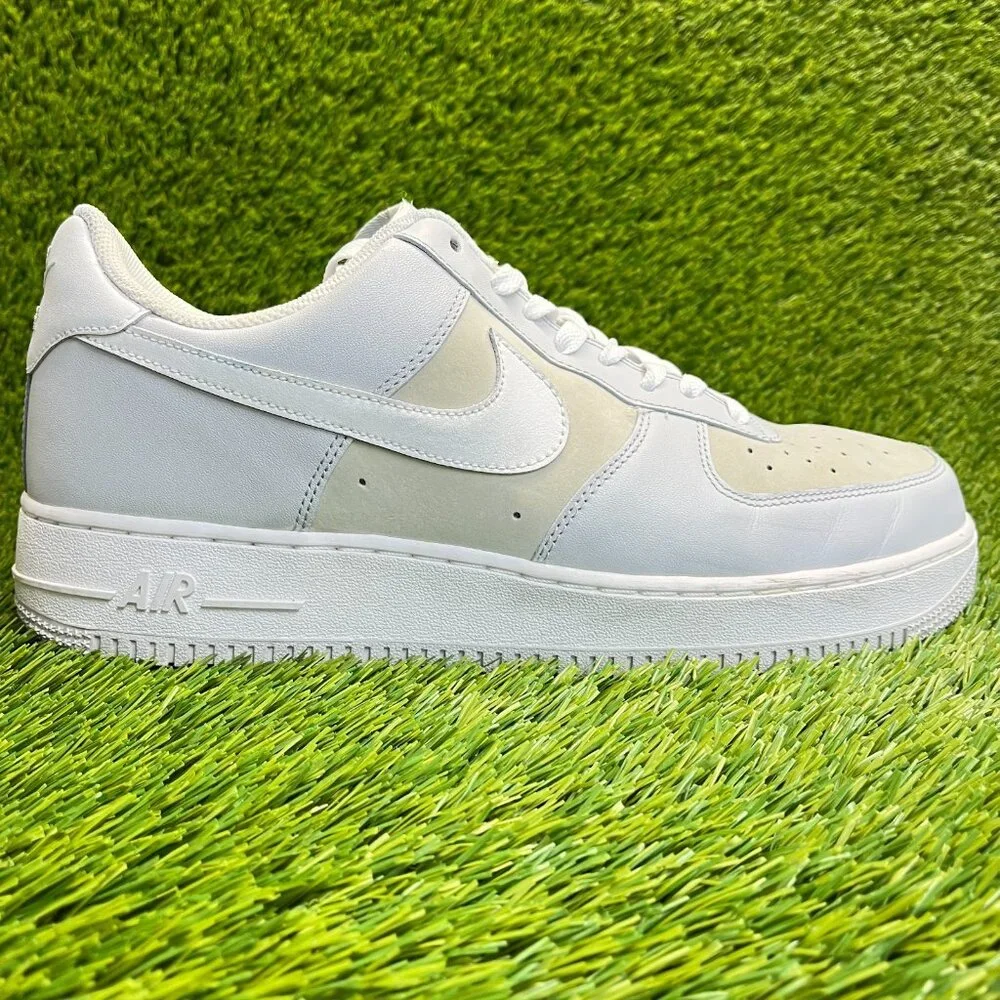 Nike Air Force 1 '07 Low Mens Size 11.5 Ivory Gray White Athletic Shoes Sneakers